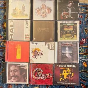 Mix collection of music CDs
